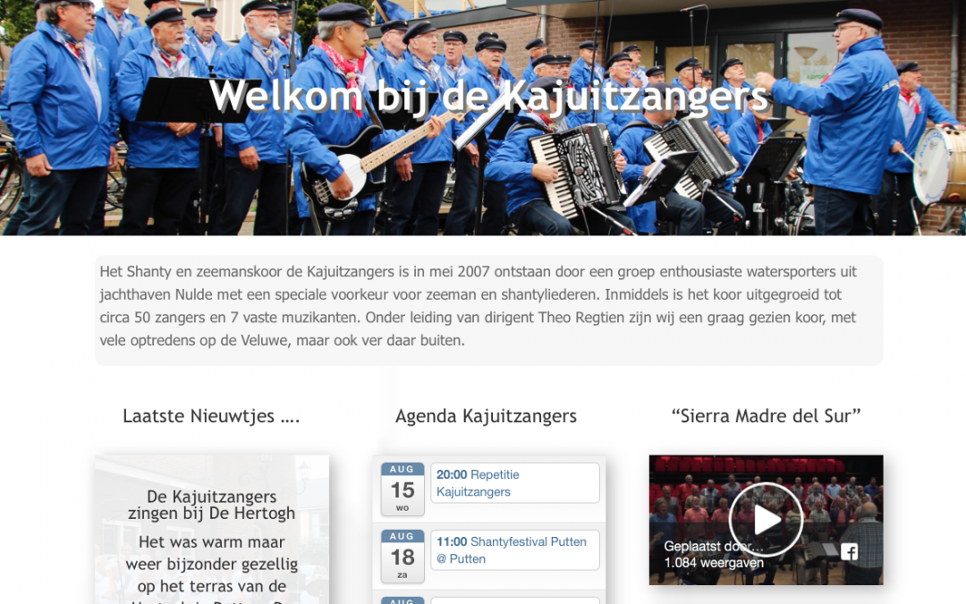 Nieuwe website Kajuitzangers