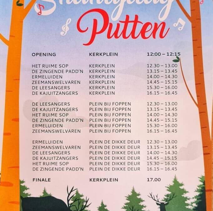 Shantykoor De Kajuitzangers Putten Programma Shantyfestival 2022